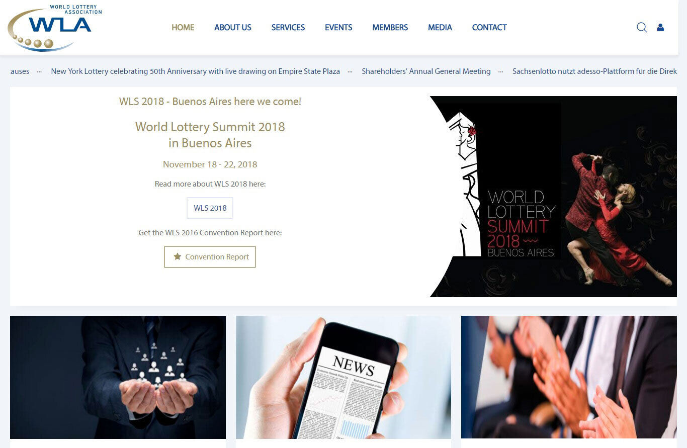 World Lottery Association Website